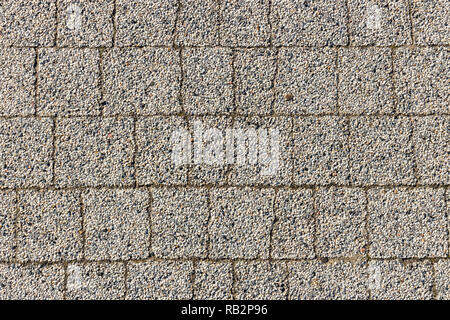 Top view of old granite stone pavement Stock Photo