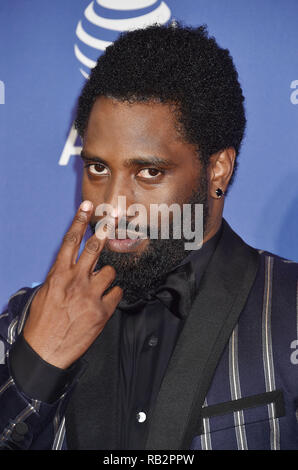 PALM SPRINGS, CA - JANUARY 03: John David Washington  attends the 30th Annual Palm Springs International Film Festival Film Awards Gala at Palm Spring Stock Photo