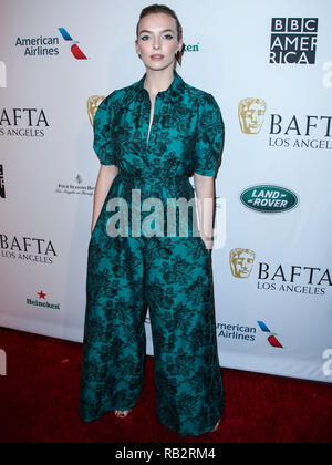 California, USA. 5th Jan 2019. Jodie Comer arrives at the BAFTA (British Academy of Film and Television Arts) Los Angeles Tea Party 2019 held at the Four Seasons Hotel Los Angeles at Beverly Hills on January 5, 2019 in Beverly Hills, Los Angeles, California, United States. (Photo by Xavier Collin/Image Press Agency) Credit: Image Press Agency/Alamy Live News Stock Photo