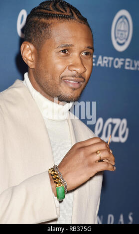 Los Angeles, United States. 05th Jan, 2019. LOS ANGELES, CA - JANUARY 05: Usher attend Michael Muller's HEAVEN, presented by The Art of Elysium at a private venue on January 5, 2019 in Los Angeles, California. Credit: Jeffrey Mayer/Alamy Live News Stock Photo