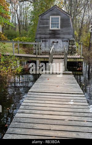 Boat house at The Old Manse in Concord, MA Stock Photo