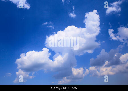 puffy cloud in the blue sky. Stock Photo