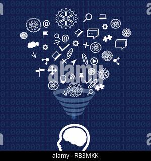 Expert system lettering  web design. Concept. Lettering. Light background Stock Vector