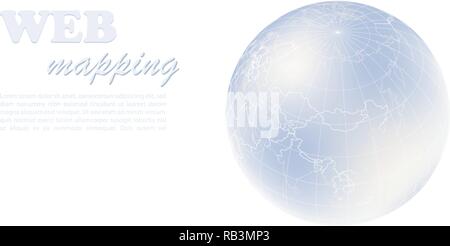 Geographic information systems, gis, cartography and mapping. Web mapping. GIS day Stock Vector