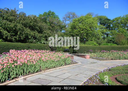 Conservatory Garden, Central Park, Manhattan, New York City, United States of America Stock Photo