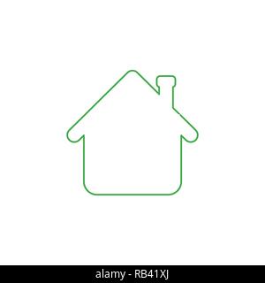 Vector illustration icon concept of house arrow up. Color outlines. Stock Vector