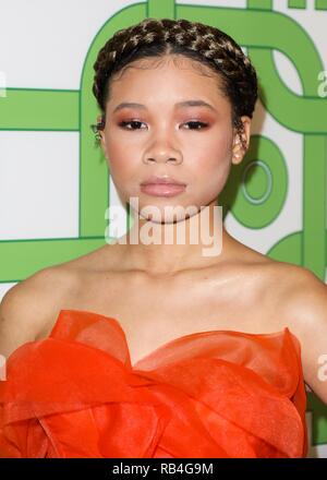 Beverly Hills, United States. 06th Jan, 2019. BEVERLY HILLS, LOS ANGELES, CA, USA - JANUARY 06: Storm Reid arrives at HBO's Official Golden Globe Awards After Party 2019 held at The Beverly Hilton Hotel on January 6, 2019 in Beverly Hills, Los Angeles, California, United States. (Photo by David Acosta/Image Press Agency) Credit: Image Press Agency/Alamy Live News Stock Photo