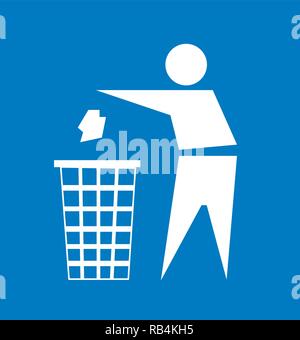 Do not litter, vector sign Stock Vector