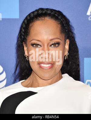 PALM SPRINGS, CA - JANUARY 03: Regina King attends the 30th Annual Palm Springs International Film Festival Film Awards Gala at Palm Springs Convention Center on January 3, 2019 in Palm Springs, California. Stock Photo