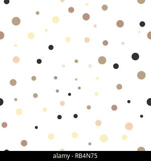 Seamless pattern, abstract falling snow isolated on white background, vector illustration Stock Vector