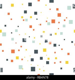 Seamless geometric pattern, square isolated on white background, vector illustration Stock Vector