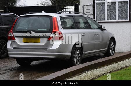 Nigel Farage arrives home after police confirmed that his Volvo car was sabotaged whilst driving from Brussels to his home in Kent  Where: London, United Kingdom When: 03 Jan 2016 Credit: Steve Finn/WENN Stock Photo