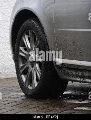 Nigel Farage arrives home after police confirmed that his Volvo car was sabotaged whilst driving from Brussels to his home in Kent  Where: London, United Kingdom When: 03 Jan 2016 Credit: Steve Finn/WENN Stock Photo