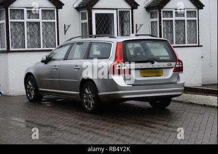 Nigel Farage arrives home after police confirmed that his Volvo car was sabotaged whilst driving from Brussels to his home in Kent  Where: London, United Kingdom When: 03 Jan 2016 Credit: Steve Finn/WENN Stock Photo