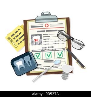 Medical Dental Record Concept Stock Vector