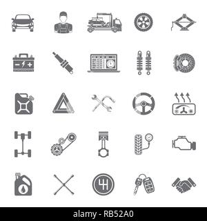 Car Service Vector Icons Set Stock Vector