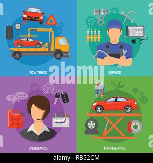 Car Service Banners Stock Vector