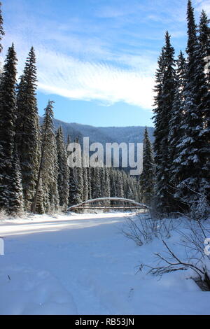 Rainbow Bridge in Winter Stock Photo