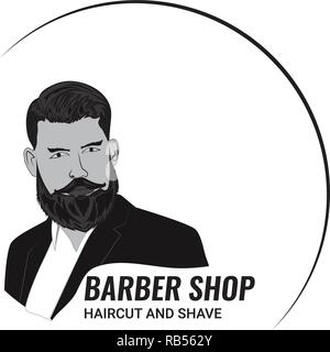 Barbershop Mens Style Stock Vector