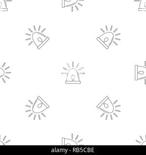 Light sirena icon. Outline illustration of light sirena vector icon for web design isolated on white background Stock Vector