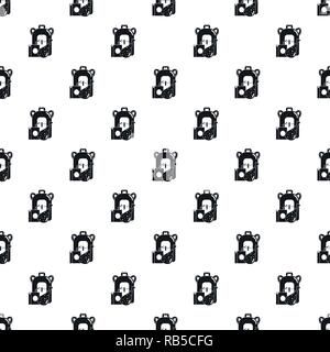 Juice school lunch pattern seamless vector repeat geometric for any web design Stock Vector