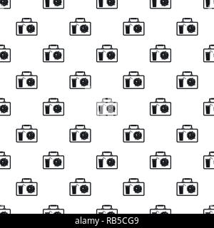 Lunch bag pattern seamless vector repeat geometric for any web design Stock Vector