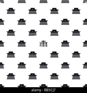 Old typewriter pattern seamless vector repeat geometric for any web design Stock Vector
