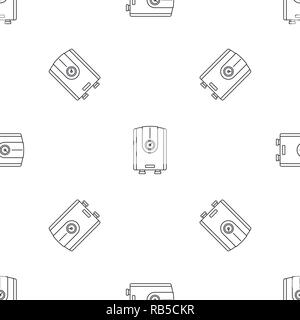 Water boiler icon. Outline illustration of water boiler vector icon for web design isolated on white background Stock Vector