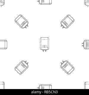 Digital panel boiler icon. Outline illustration of digital panel boiler vector icon for web design isolated on white background Stock Vector