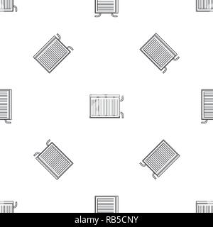 Modern radiator icon. Outline illustration of modern radiator vector icon for web design isolated on white background Stock Vector