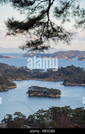 Matsushima Bay in Tohoku, Japan Stock Photo