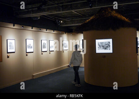 On the Road, a photo exhibition of British war photographer George Rodger works, Bordeaux, Gironde, France Stock Photo