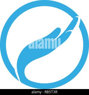 Hand Care Logo Template vector icon Business Stock Vector