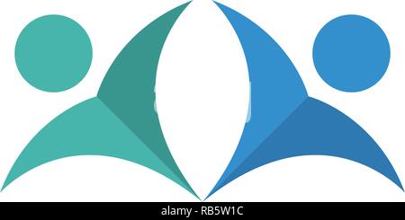 Adoption and community care Logo template vector icon Stock Vector