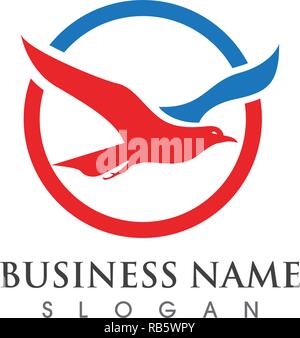 Eagle Bird Logo Template vector icon Stock Vector