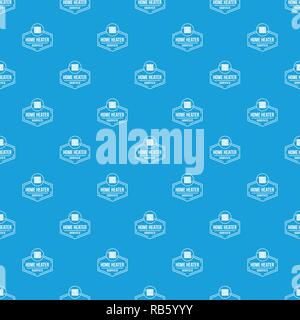 Heater pattern vector seamless blue Stock Vector