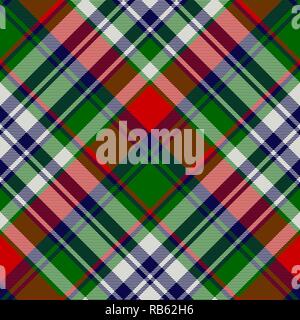Celtic classic check plaid seamles pattern. Vector illustration. Stock Vector