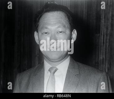 Lee Kuan Yew, GCMG, CH (born Harry Lee Kuan Yew, 16 September 1923), a Singaporean politician. Often referred to as the Father of Singapore or by the initials LKY, he was the first Prime Minister of Singapore, governing for three decades Stock Photo