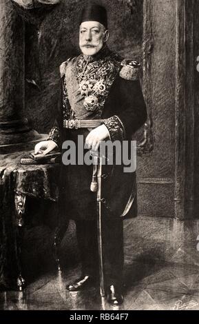 Mehmed V Reshad November 1844 - 3/4 July 1918) 35th Ottoman Sultan. He was the son of Sultan AbdA1/4lmecid I. He was succeeded by his half-brother Mehmed VI. Stock Photo
