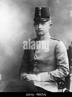Karl I Emperor of Austria; King of Hungary (reigned 1916-1918) Born 17 August 1887 (Lower Austria)Died 1 April 1922 Funchal (Madeira/Portugal). Karl became the heir to the throne after the death of his uncle Franz Ferdinand in 1914, and emperor following the death of Franz Joseph I in the middle of the First World War. In 1918 he was forced to renounce participation in the affairs of state of Austria and Hungary, but refused to abdicate. Karl emigrated with his family to Switzerland. In 1921 he made two vain attempts to restore the monarchy in Hungary. Stock Photo