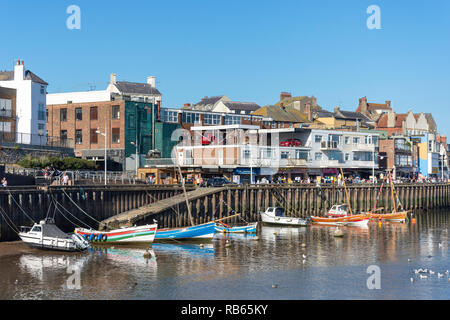 Harbour Road, Bridlington Harbour, Bridlington, East Riding of Yorkshire, England, United Kingdom Stock Photo