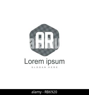 AA A Creative Modern Black Letters Logo Design with Brush Swoosh Stock ...