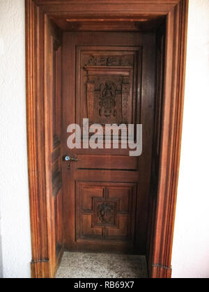 Antique doors and gates, cultural heritage in the form of doors, arches and gates. Stock Photo