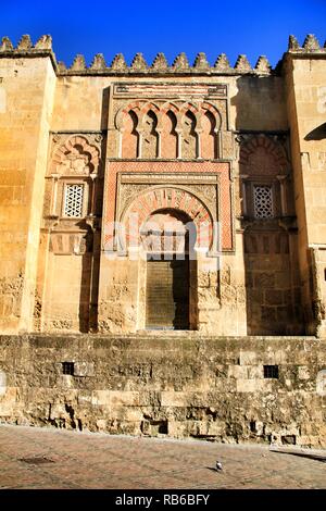 Beautiful and colossal door of the Mosque of Cordoba in Spain Stock Photo