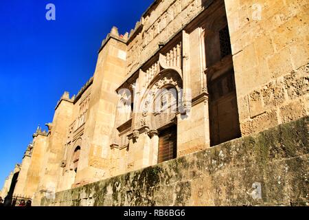 Beautiful and colossal door of the Mosque of Cordoba in Spain Stock Photo