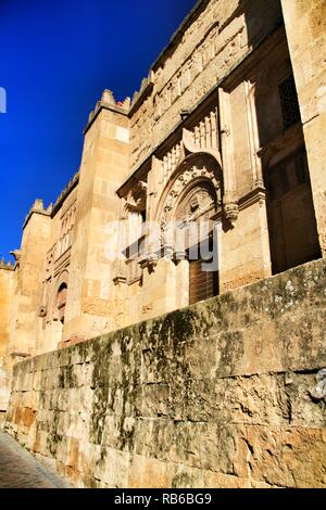 Beautiful and colossal door of the Mosque of Cordoba in Spain Stock Photo