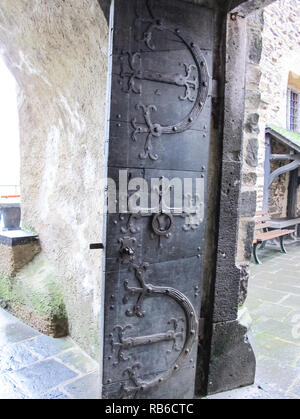 Antique doors and gates, cultural heritage in the form of doors, arches and gates. Stock Photo