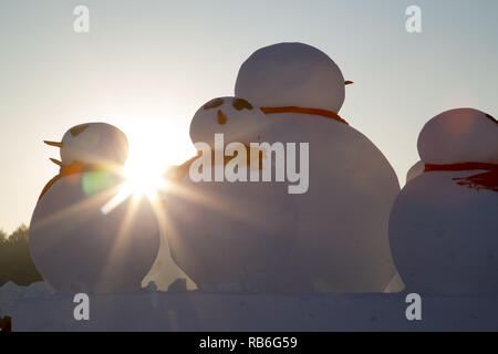 Changchun, Changchun, China. 5th Jan, 2019. Changchun, CHINA-Snow sculpture exhibition is held in Changchun, northeast ChinaÃ¢â‚¬â„¢s Jilin Province. Credit: SIPA Asia/ZUMA Wire/Alamy Live News Stock Photo
