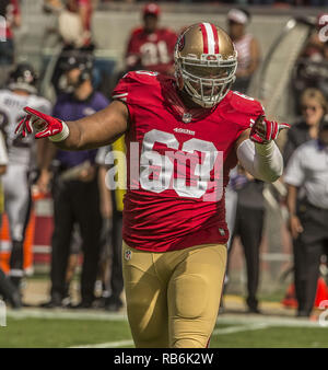 Tony Jerod-Eddie Player Issued San Francisco 49ers #63 Nike XXL Sweatpants  - Cut Into Shorts! - Big Dawg Possessions