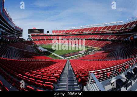 January 07, 2019 General view of Levi's Stadium before the National Championship between the Clemson Tigers and the Alabama Crimson Tide at Levi's Stadium in Santa Clara, California. Charles Baus/CSM Stock Photo